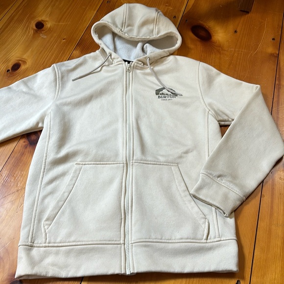 BURTON Men’s XS Oak Seasonal Hoodie Sweatshirt Full Zip Up Logo - Picture 2 of 8